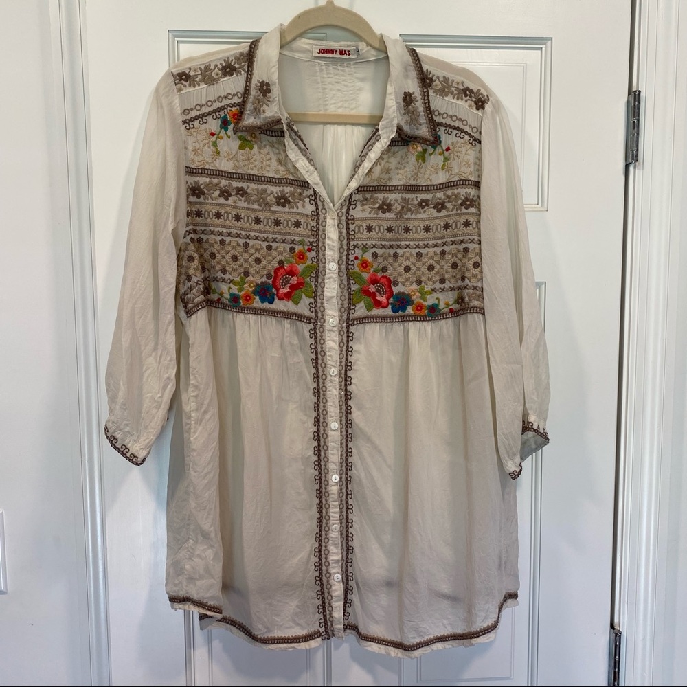 Johnny Was Embroidered Tunic